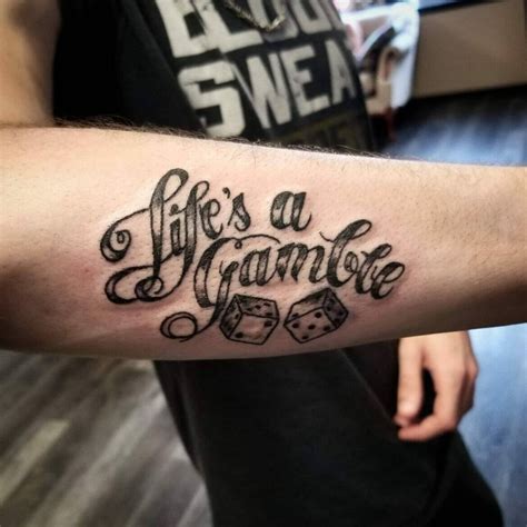 101 Best Lifes A Gamble Tattoo Ideas You Have To See To Believe!.